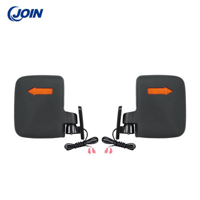 مرايا الرؤية الخلفية للسيارة ODM Black LED Golf قابلة للإزالة مع إشارات الانعطاف